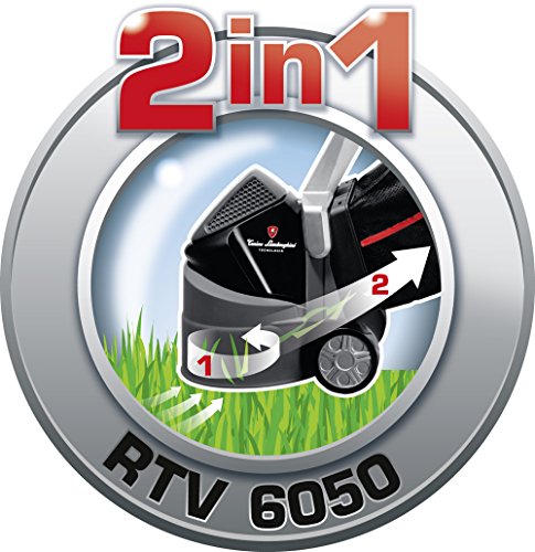 Tonino Lamborghini Elektro Rasentrimmer RTV 6050 2in1 schneidet und saugt Gras, integrierter Fangsack 10l, Schnittbreite 200mm, präzises Messerschneidsystem, 500W, Höhenverstellung - 2