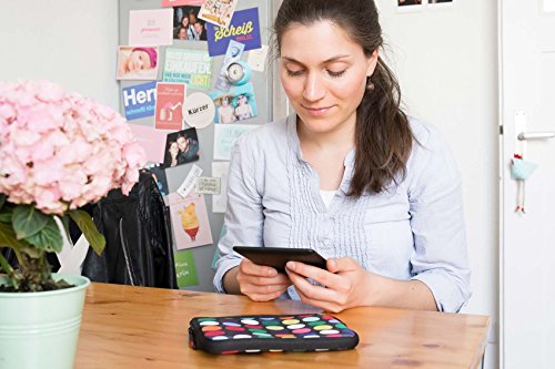 7 Zoll Tablet-PC ( z.B. Apple iPad Mini 2 3 4, Samsung Galaxy Tab 4 (7.0), Amazon Kindle Fire HD 7, Archos 80b Platinum / Helium, Huawei MediaPad X2, Lenovo IdeaTab 2 A7-10 / T1 7 ) Schutzhülle – sehr hochwertige & edel verarbeitete Tablettasche / Tablethülle aus wasserfesten Neopren mit eingenähter Doppelnaht, premium Reißverschluss und aufwendigen Designeraufdruck! Die Hülle eignet sich für Tablet-Computer diverser Hersteller bis 18,5×13,5cm ( zirka 7“ bis 7,9“) 127 - 6