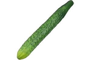 GANCEI ﻿ Artificial Lifelike Vegetables Cucumber Fake Eggplant PU,Vegetable Decoration For Home Party Christmas Harvest Decoration(Cucumber)
