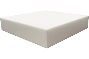FoamRush Stoppningsskumkudde med hög densitet, fyrkantigt skum för matstolar, ersättningsdyna för stolar och rullstolar, 61 x 61 x 15 cm (L x B x H)