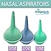 BoogieBulb 2 oz Mold Free Non-Toxic Medical Grade Baby Nasal Aspirator Ear Syringe Bulb Cleanable Nose Sucker