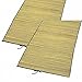 Produktbild 2er Set Strandmatte 180x60cm Bastmatte gerollt Badematte Bast Strand Sand Urlaub Badematte Matte