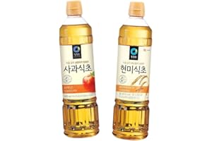 Korean Market | Vinagre Coreano de Manzana y de Arroz | Un Toque coreano para tus recetas favoritas | 500ml | Pack de 2