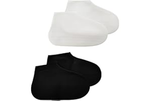 YOUNLEN Cubrezapatos Impermeables, Fundas de Silicona para Zapatos, Reutilizable Impermeable Antideslizante Silicona Cubrezapatos de Lluvia para Lluvia, Día de Nieve, Caminos Fangosos