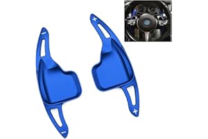 HIBEYO Lenkrad Schaltpaddel Verlängerung Schaltwippen für BMW 3er F30 F31 F34 5er F10 F11 1er F20 F21 2er F22 F23 4er F33 F36 6er F06 F12 F13 X1 F48 X3 F25 X4 X5 X6 Shift Paddles Schalthebel Blau