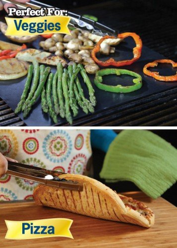 BBQ-Grillmatte für Gas- und Kohlegrills – 2er Set für Backofen und Grill - 3