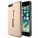 Produktbild iPhone 7 Plus 5.5 Zoll Hülle, Ontseev iPhone 7 Plus Hülle Heavy Duty Abdeckung Rugged Drop Schutz Dual Layer Rüstung Handyhülle Hart PC + Weich Inner TPU Schutz vor Stürzen und Stößen Schutzhülle für iPhone 7 Plus Case Cover mit [Silikon Ringhalter] und [Kickstand Function] - Rose Gold