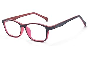 ALWAYSUV Blaulicht blockierende Brille Quadratische Brille Rahmen Anti Blue Ray Computerspiel Brille für Kinder/Jugendliche