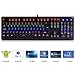 Produktbild E-YOOSO Gaming Tastatur QWERTZ mechanische Keyboard mit LED Hintergrundbeleuchtung Blue Switch Deutsches Tastaturlayout für IOS, Android, WinXP/Win7/Win8/Win10