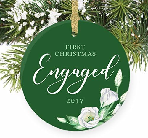 Christmas Tree Decorations First Christmas Engaged Engagement Gift Soon-to-be Mr &amp; Mrs Christmas Ornament Crafts Anniversary Keepsake