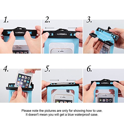 Luxebell® Wasserdichte Kamera Float Handschlaufe Armtrageschlaufe Schwimm-Armschlaufe für Ihre Unterwasserkamera Iphone Gopro VTech Kidizoom Action Cam Handy Marine-Fernglas Camcorder (2 Stück) (Gelb+Tasche) - 7