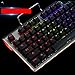 Produktbild Jeu vraiment mécanique clavier axe vert 104 touche pour brancher le câble de l'ordinateur à l'arrière de l'arbre métallique,Gris,520 * 230 * 65mm