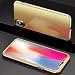 Produktbild Hülle für iPhone X, iPhone 10 Vollschutz HandyHülle Gratis Panzerglas, Herbests [Thin Fit] iPhone X iPhone 10 Spiegel Hülle Mirror Case Plating Premium Hart-PC Etui Bumper Luxus Glänzend Glitzer Shiny Kristall, Komplettschutz 360° Rundumschutz-Schale in perfekter Passform 2-teilige Schutzhülle für iPhone X iPhone 10-Gold