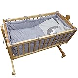 Babywiege Kinderbett Babybett Stubenwagen Beistellbett + 9 tlg. Zubehör - 4