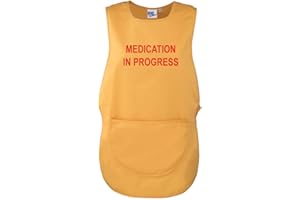 Workwear World 'Medication in Progress Please Do Not Disturb' Front/Back Printed Text Medical Care Home Tabard