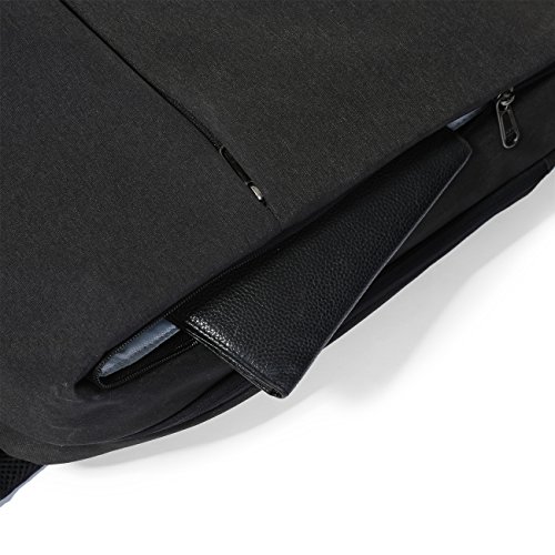 BAGSMART Leichtgewichtiger Rucksack mit Fächern für bis zu 15.6-Zoll-Laptops/Notebook,Slim Rucksack schwarz - 6