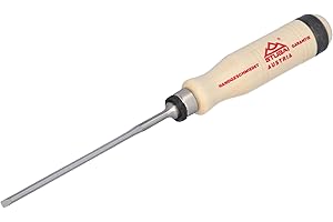 STUBAI Spezial Stemmeisen | schwedische Form | Klingenbreite 4 mm | Weißbuchen-Holzheft, polierte Fase | DIN 3139 | präzises Stechbeitel/Beitel für Holz | Profi-Qualität für Schreiner & Tischler