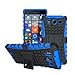 Produktbild betterfon Microsoft Lumia 950 / Lumia 950 Dual Sim Blau Outdoor Hybrid Case Panzer Tasche Cover Silikon Handytasche Hülle SCHUTZ Schutzhülle Bumper +Gratis Displayschutzfolie