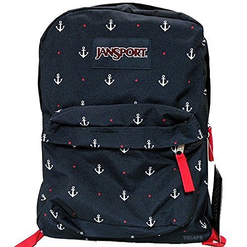 Preisvergleich Produktbild JanSport Classic Superbreak Rucksack, Rot mit Band / Land Ahoy Limit, Edition
