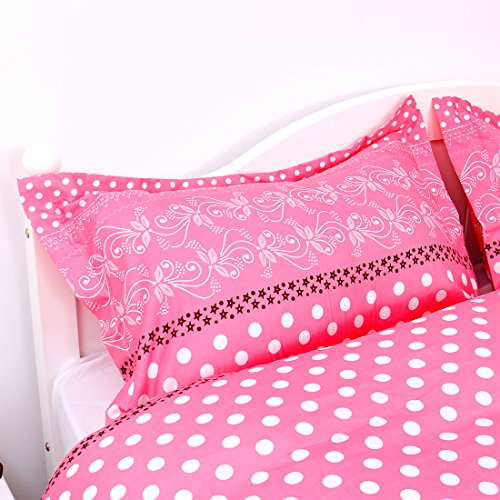 sourcingmap® Single Queen King Super Kissenbezug Schlafdecke Matratze Bettzeug set - 4
