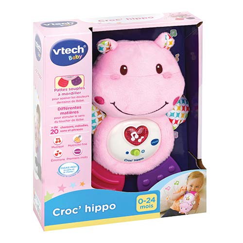 VTech- Croc' Hippo Rose Baby Jouet Premier Age, HOCHET, 80-502555 – Image 4