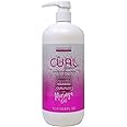 The Curl Company Supersize Sulphate-Free Shampoo (1 litre) - Be kind to your curls and scalp with this non-stripping, Sulphate-Free Shampoo, Infused with Moringa & Meadowfoam Seed oils 1000ml, Clear