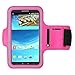Produktbild Magenta Workout Running Gym Sport Armband Schutzhülle für Samsung Galaxy S8 Plus/Note 8/LG Stylus 3/LG G6/Q6/LG K4 K8 K10/Motorola Moto G5S Plus/E4 Plus/Z2 Play/BLU Vivo 8/R2/wileyfox Swift 2 x/Huawei P10 Plus