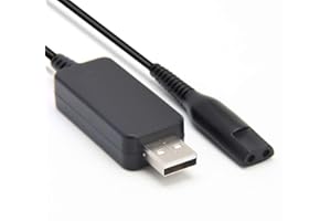 ENJOY-UNIQUE Cable cargador de alimentación USB de 12 V para afeitadora eléctrica Braun Series 1,3,5,7,9 3020S, 3080S, 760CC, 790CC, 340s, 190s, 5190cc, 5210, 9095cc