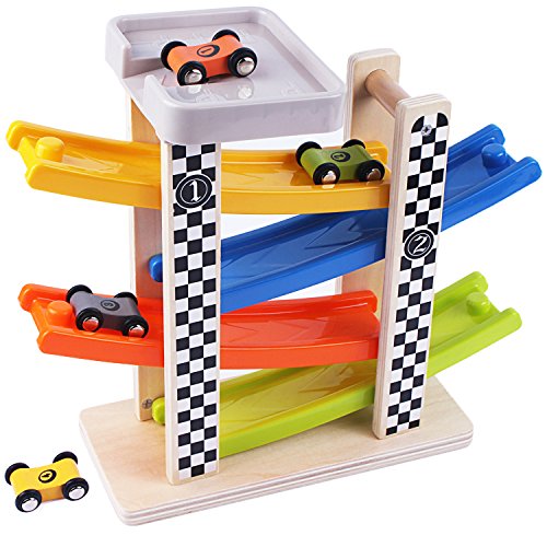 Wooden Big Ramp Race Car, Track Parking Garage Set, Learning & Activity Playset with Assorted 4 Small Wood Racers, Cars for 2, 3, 4, 5 Year Old and UpBoys, Girls, Kids, Toddlers - iPlay, iLearn reviews Wooden Big Ramp Race Car, Track Parking Garage Set, Learning & Activity Playset with Assorted 4 Small Wood Racers, Cars for 2, 3, 4, 5 Year Old and UpBoys, Girls, Kids, Toddlers - iPlay, iLearn