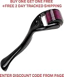 Best Derma Roller 1.0mm + FREE User Guide - 540 Titanium & Gold Coated Micro Needles - SkinPep Ultimate Professional Skin Care Therapy And Treatment Of Light Scars, Hair Loss, Mild Stretch Marks, Aged Skin, Sun Damaged Skin, Hyper-Pigmentation - 30 Day Money Back Guarantee