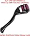 Best Derma Roller 1.0mm + FREE User Guide - 540 Titanium & Gold Coated Micro Needles - SkinPep Ultimate Professional Skin Care Therapy And Treatment Of Light Scars, Hair Loss, Mild Stretch Marks, Aged Skin, Sun Damaged Skin, Hyper-Pigmentation - 30 Day Money Back Guarantee