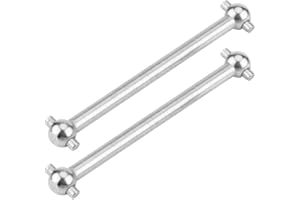 Dilwe RC Auto Antriebswelle, 2 Stücke Metall Hundeknochen Antriebswelle für WLtoys A959 A969 A979 RC Auto Upgrade Zubehör