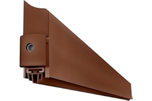 Gedotec Opuszczana uszczelka podłogowa – brązowa | 1 sztuka uszczelki drzwi na dole automatycznie 13 x 46 mm | aplikacja | długość 1030 mm – możliwość skrócenia | uszczelka opuszczająca do drzwi | uszczelka podłogowa drzwi ochrona przed wiatrem i zimnem