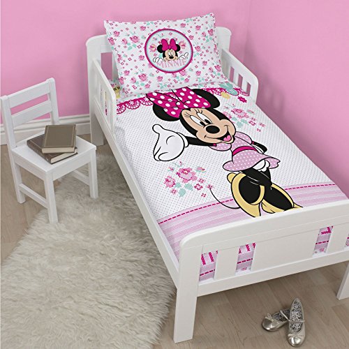 Minnie Mouse Cross Stitch 4 in 1 Junior Bed Set (Duvet + Pillow + Covers)