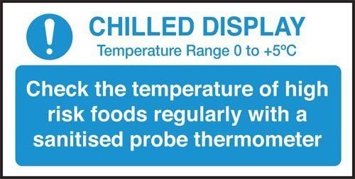 Check chilled display temp. S/A