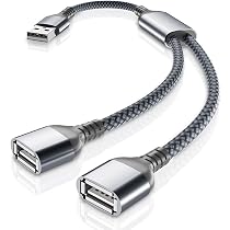 ANDTOBO USB 1 Auf 3 Splitterkabel – USB 2.0 Verlängerung & Hub Für Maus, Tastatur, Lüfter