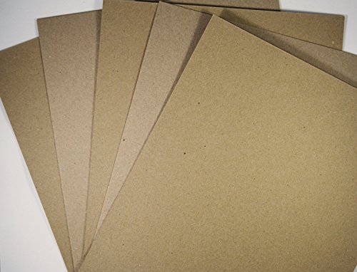 Stationery Place Thick – Brown Recycled Natural Kraft Card – A5 280 GSM 50 Sheet Pack - 2