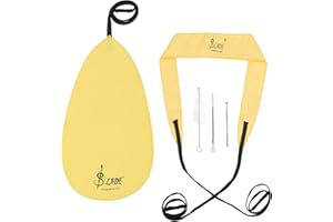 SAUYRASR Klarinette Reinigungsset, Klarinette Reinigungstuch alles in einem, einschließlich Reinigung lange Tupfer Tuch, Mundstück Pinsel, Staub Pinsel, Mini Schraubendreher Wartung Kit