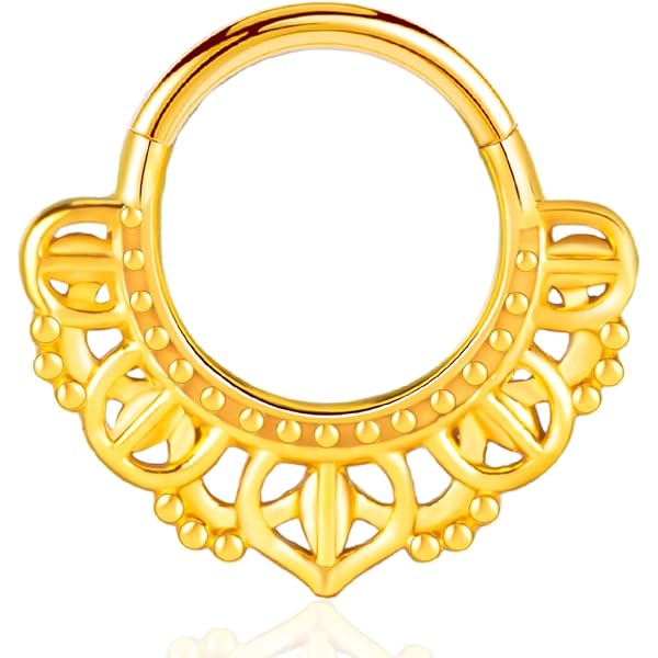 Set 2 Pezzi Piercing Naso A Vite In Acciaio Inox – Anello Septum E Cartilagine, Gioielli Ipoallergenici