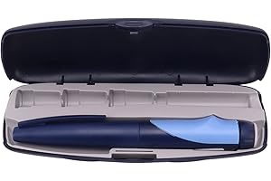 Mrisata Insulinabgabestift, Insulininjektionsstift ABS Tragbarer, Leichter Einhand-Insulin-Tragestift Tragetasche Diabetes