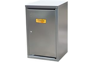GAS-SHOP-24 1 x 11 kg Propangas Flaschenschrank/Gasflaschenschrank verzinkt MIT RÜCKWAND (geeignet für 3-, 5, 10, 11 kg Gasflaschen - Gasschrank Schutzschrank)