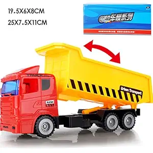 Leoie Kids Mini Metal Car Toys Vehicle Educational Toys Engineering Vehicle Model for Birthday Christmas Gifts Inertial Engineering Dump Truck