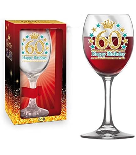 Calice Vino Personalizzato Piegato Per 60 Anni - Idea Regalo Divertente Con Scritta 1965 - Foto 3