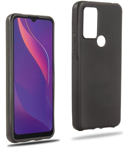 Liner Trasparente Cover per TCL 20 5G/TCL 20S/TCL 20L/TCL 20L+/TCL 20L Plus, Rugged Custodia Full Body Antiurto Rigida PC Soft TPU Sottile Bumper Silicone Protettiva Case - Blu Scuro