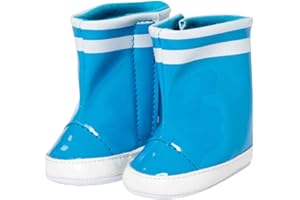 Heless- Bottes en Caoutchouc Bleu Clair Taille 38-45 cm pour Pieds secs Temps pluvieux et Pionnier dans Le Monde de la Mode de poupée, 144