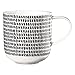 Produktbild ASA 19115014 Henkelbecher/Kaffeebecher / Becher - COPPA - Porzellan - schwarz/weiß - Ø 9,2 cm - Höhe 9,5 cm - 0,4 l