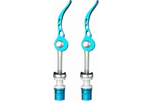 DAZISEN Bike Seat Post Clamp - Quick Release Bicycle Accessories Lightweight and Durable,Blue,60 * 65mm