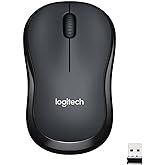 Logitech M221 Wireless Mouse, Silent Buttons, 2.4 GHz with USB Mini Receiver, 1000 DPI Optical Tracking, 18-Month Battery Lif