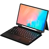 Aksesuarcim Samsung Galaxy Tab S11 Ultra SM-X930 X936B ile Uyumlu Kılıf Klavyeli Kalem B&ouml;lmeli Bluetooth Bağlantılı Standlı T