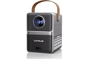 ‎WIMIUS 【Elektrischer Fokus】 Mini Beamer WiFi Bluetooth Beamer, 13000 Lumen Tragbarer 1080P Full HD, WiMiUS Klein Beamer LED Heimkino Video Projektor 200'' für Fire Stick/Tablet/Laptop/PS5/Xbox/Smartphone